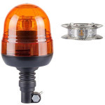 Maják 12V/24V LED oranžový na tyč zábleskový cree LED
