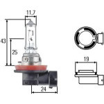 Žárovka 24V H11 70W PGJ19-2