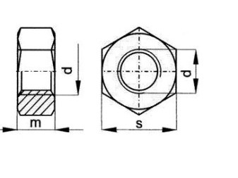Matice šestihranná M12 DIN 934.8 Zn, pevnost 8, balení 10 ks