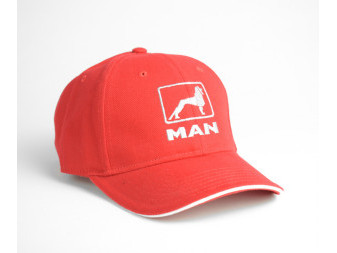 Čepice kšiltovka MAN červená