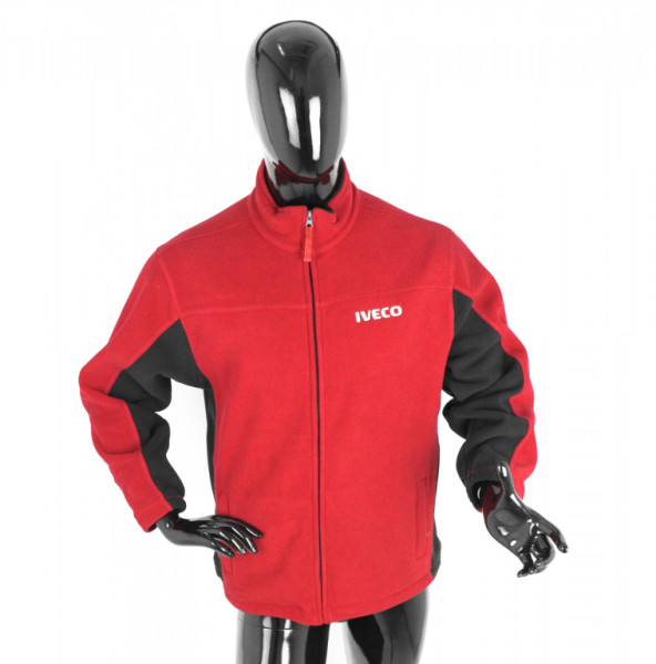 Bunda/mikina fleece IVECO červená XL