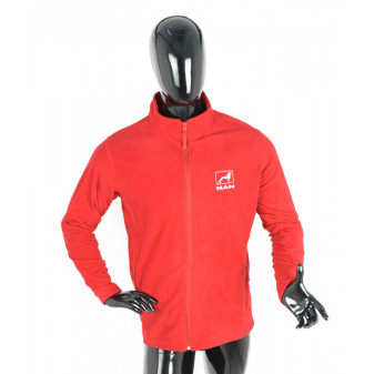 Bunda/mikina fleece MAN červená 2XL