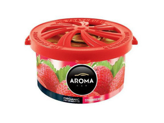 Osvěžovač Aroma Car Organic, různé vůně - Black, Vanilla, Strawberry, Coffee, Lemon