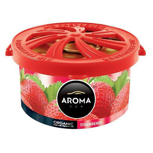 Osvěžovač Aroma Car Organic, různé vůně - Black, Vanilla, Strawberry, Coffee, Lemon
