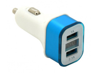 Zástrčka KOMBI - USB, voltmetr, ampérmetr (1,0;2.1A)
