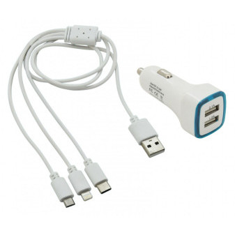 Nabíječka telefonu USB 3v1 (mikro USB, Iphone, USB C)