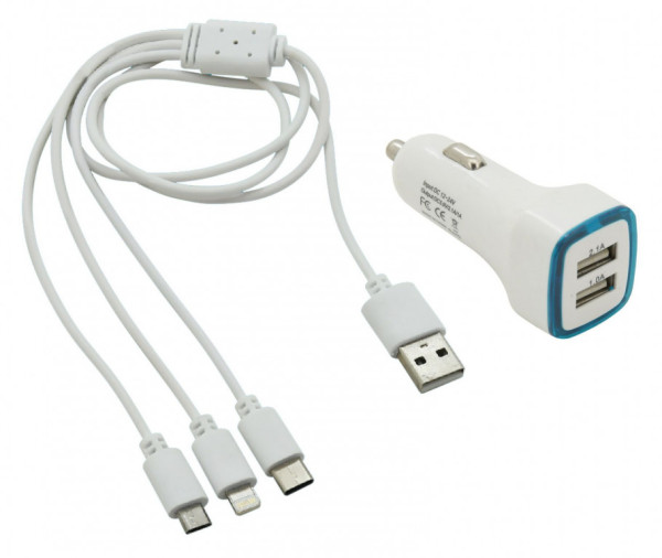 Nabíječka telefonu USB 3v1 (mikro USB, Iphone, USB C)