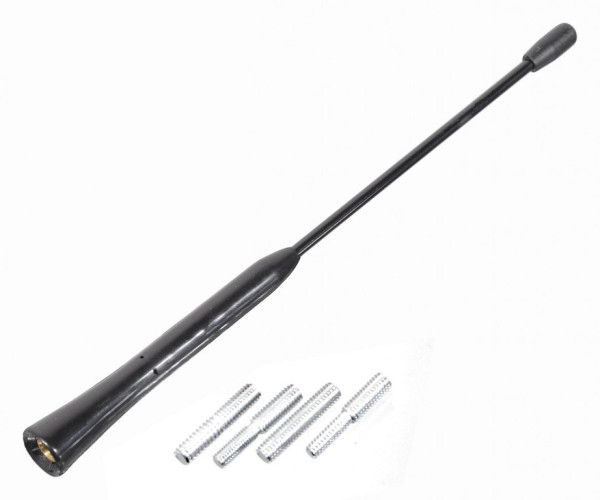 Prut antenní gumový 21cm s redukcemi