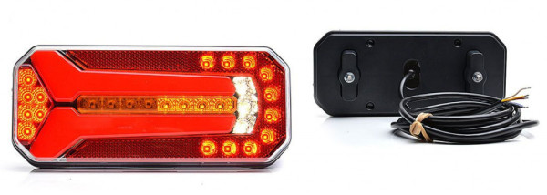 Svítilna zadní LED 12-24V s osvětlením SPZ L/P