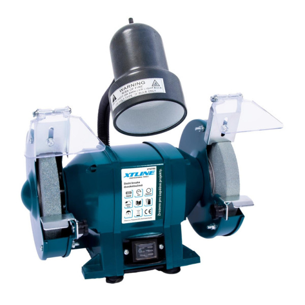 Bruska stolní dvoukotoučová 150mm/300W + svítidlo 40W, 2850 ot./min