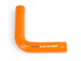 Koleno silikonové, průměr 28 mm, ohyb 90°, délka 150x150 mm