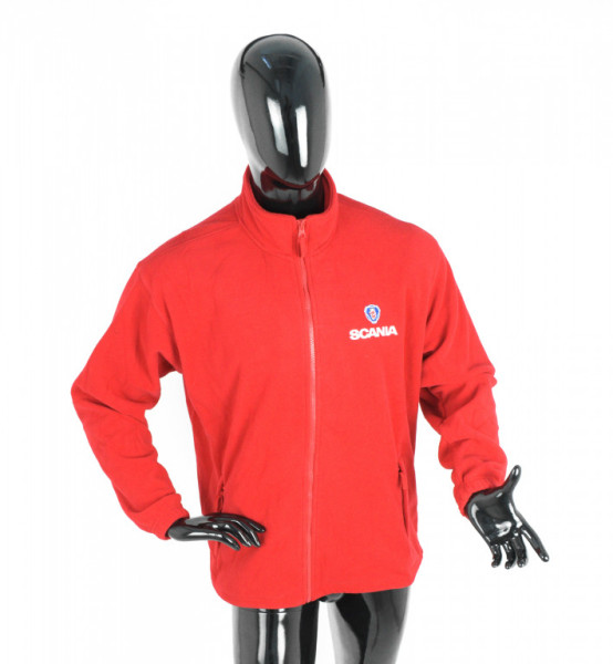 Bunda/mikina fleece SCANIA červená 2XL