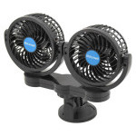 Ventilátor Mitchell DUO 2x108mm, 12V na přísavku