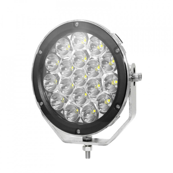 Svítilna pracovní LED - přídavný světlomet - průměr 180 mm, 10-60V, 18 CREE LED, 90W, 4530 Lm