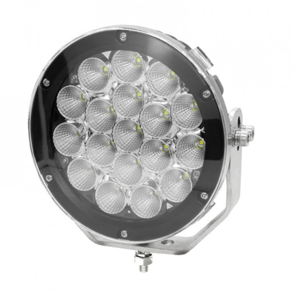 Svítilna pracovní LED - přídavný světlomet - průměr 170 mm, 10-60V, 18 CREE LED, 90W, 5300Lm