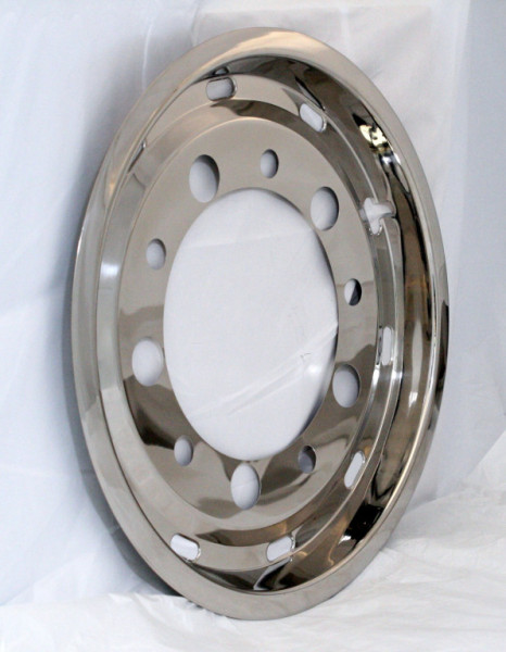 Kryt kola 22,5x11,75 přední 10 děr, nerez ET130