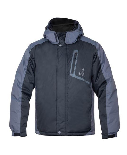 Bunda pánská zateplená YORK, černošedá, vel. 3XL