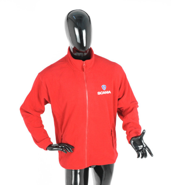 Bunda/mikina fleece SCANIA červená S