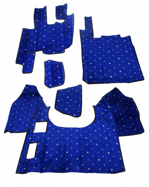 Koberce textilní DAF, XF-95, 2003-2007, modré, kompletní kabina