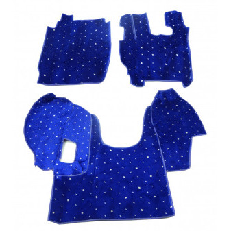 Koberce textilní DAF, DAF LF, starý model 2007-2012, modré, kompletní kabina
