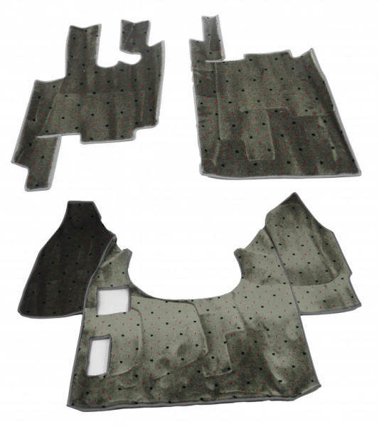 Koberce textilní DAF, XF-95, 1997-2002, šedé, kompletní kabina