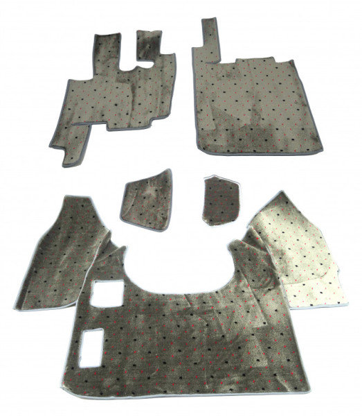 Koberce textilní DAF, XF-95, 2003-2007, šedé, kompletní kabina