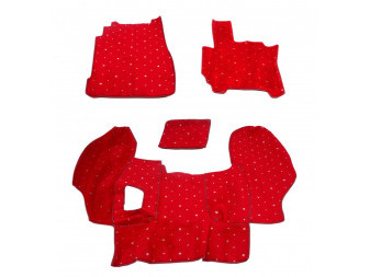 Koberce textilní DAF, DAF LF, nový model od 2012, červené, kompletní kabina