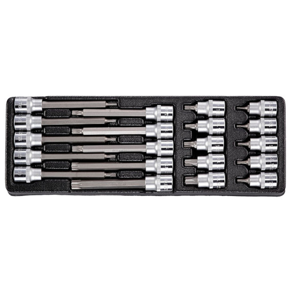 Sada zástrčných hlavic TORX 1/2, 20 dílů
