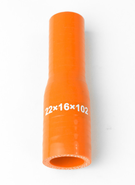 Redukce silikonová přímá, průměr 22/16 mm, délka 102 mm