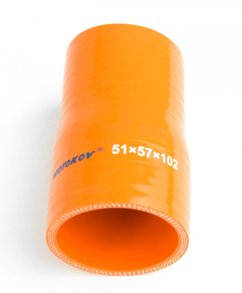 Redukce silikonová přímá, průměr 57/51 mm, délka 102 mm