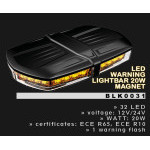 Svítilna majáková LED výstražná 12V/24V 23W R10 R65 magnetická