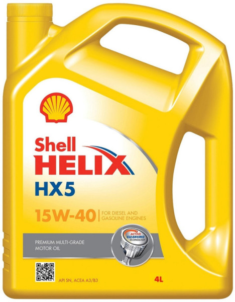 Olej motorový 15W40 SHELL HELIX HX5 4L