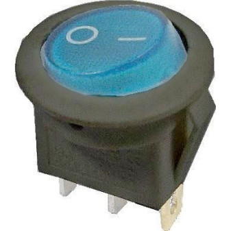 Vypínač kolébkový ON-OFF 12V/16A modrý