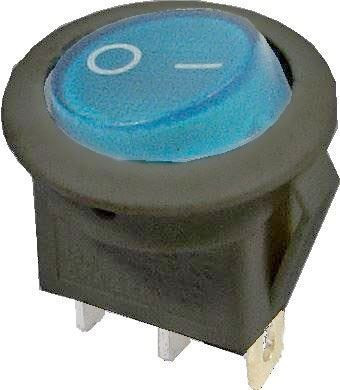 Vypínač kolébkový ON-OFF 12V/16A modrý