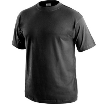Tričko pánské CXS-DANIEL, 100% bavlna, černé, vel. M, CANIS