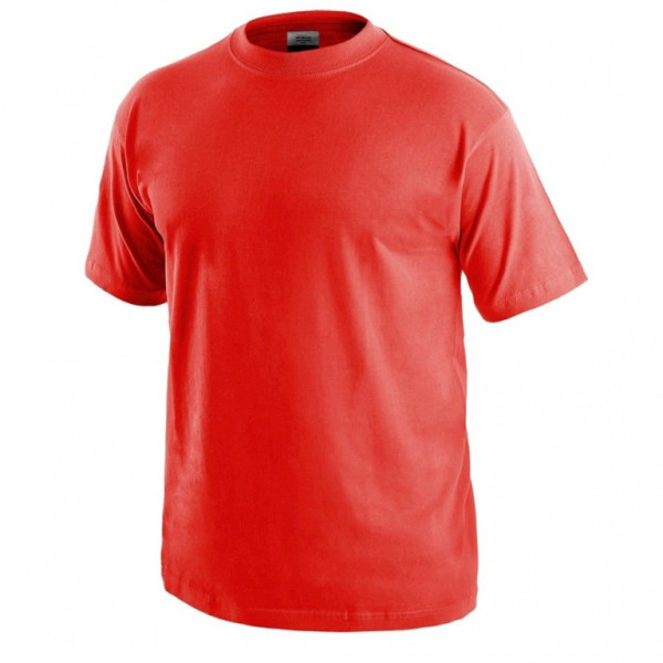 Tričko pánské CXS-DANIEL, 100% bavlna, červené, vel. M, CANIS