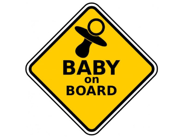 Magnet "dítě v autě" baby on board
