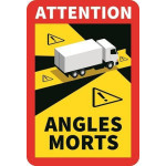 Samolepka Mrtvý úhel - Angles Morts 250X170 mm laminovaná na auto