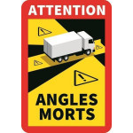 Samolepka Mrtvý úhel - Angles Morts 250X170 mm magnetická na auto