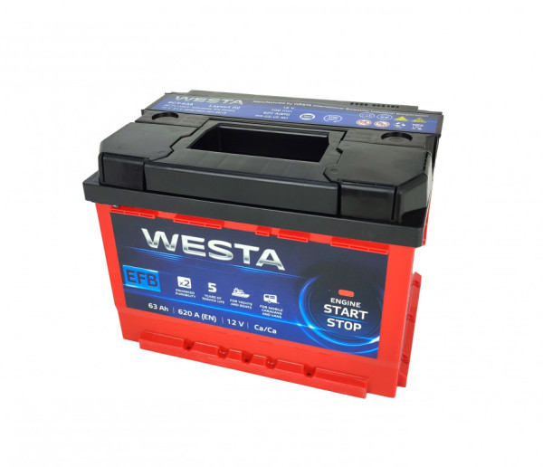 Autobaterie WESTA RED 12V/63 Ah EFB start-stop