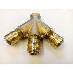 Roztrojka s rychlospojkami DN 7,2 G 1/2" 35 barů