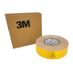 Páska reflexní samolepící žlutá, šířka 5cm, metráž