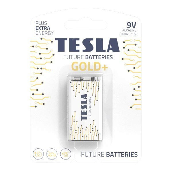 Baterie 9V GOLD alkalická TESLA