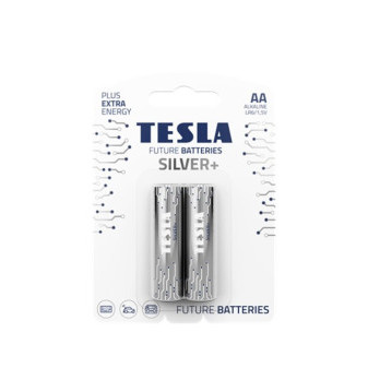 Baterie AA SILVER 1,5V alkalická TESLA - balení 2 kusů