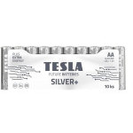 Baterie AA SILVER 1,5V alkalická TESLA - balení 10 kusů
