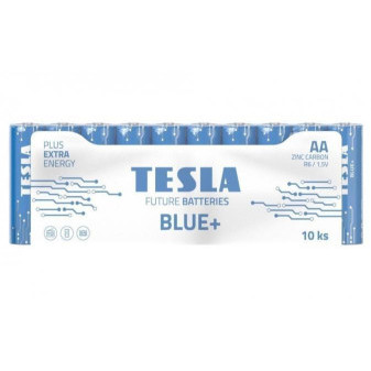 Baterie AA BLUE 1,5V zinko-uhlíkové TESLA - balení 4 kusů