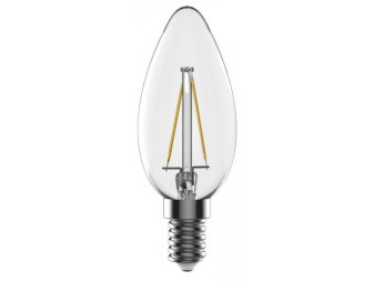 Žárovka TESLA bytová LED FILAMENT RETRO svíčka E14, 4.2W, 230V, 470lm, 25 000h, 2700K teplá, 360st,čirá