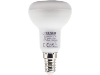 Žárovka TESLA bytová LED Reflektor R50, E14, 5W, 230V, 450lm, 25 000h, 3000K teplá bílá, 180st
