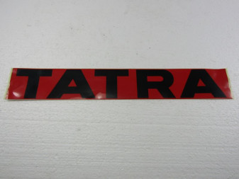 Samolepka Tatra hranatá dlouhá 75x500mm, černo-červená