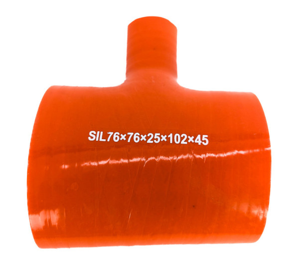 Hadice silikonová spojka T průměr 76x25mm, délka 102x45 mm